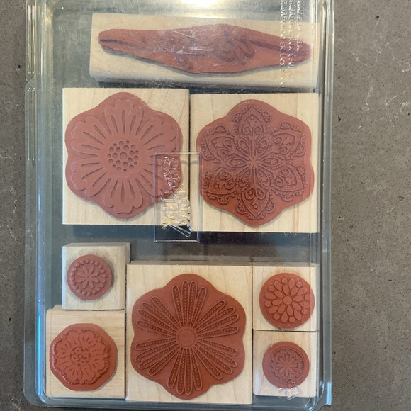 Qty 16 Stampin Up Floral Craft Stamps - Picture 3 of 6